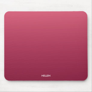 Tapis De Souris Ombre de dégradé rose personnalisé