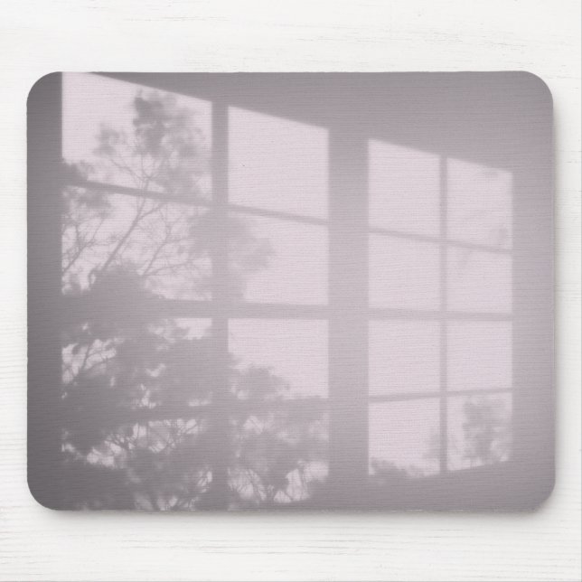 Tapis De Souris Ombre de la fenêtre sur rose (Devant)