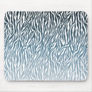 Tapis De Souris Ombre d'impression Wild Blue Zebra