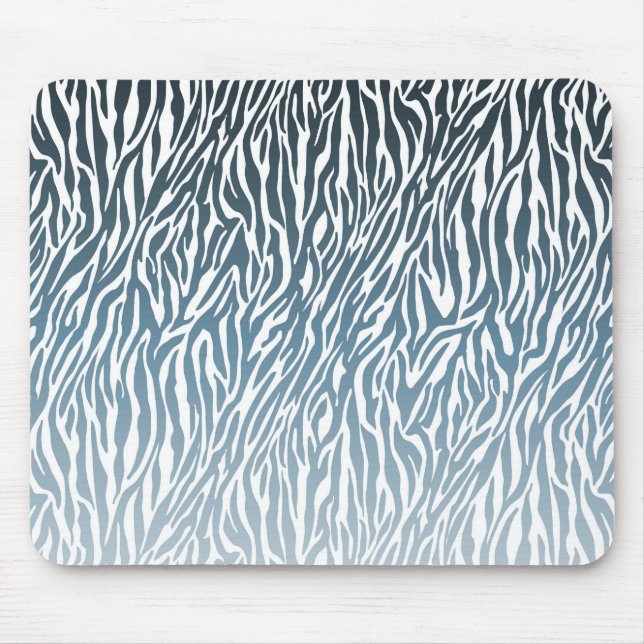 Tapis De Souris Ombre d'impression Wild Blue Zebra (Devant)