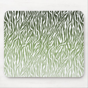 Tapis De Souris Ombre d'impression Wild Green Zebra