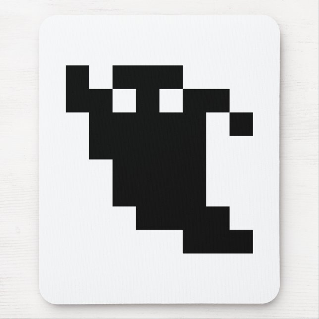 Tapis De Souris Ombre fantôme de 8 bits Pixel (Devant)