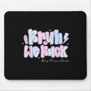 Tapis De Souris On est de retour, surveillants de bus, crayon, ret