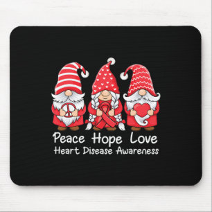 Tapis De Souris On Va Rouge Mets Gnomes Portent Rouge Pour Les Mal