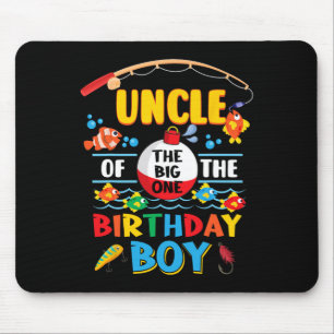 Tapis De Souris Oncle de la grande pêche pour le 1er anniversaire