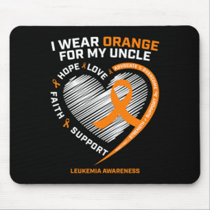 Tapis De Souris Oncle de sensibilisation Leucémie féminine masculi