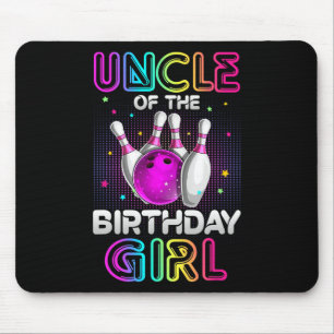 Tapis De Souris Oncle Of The Birthday Girl Bowler Kid Bowling Part