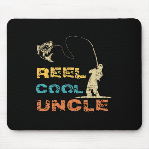 Tapis De Souris Oncle pêcheur vraiment cool vintage Fête des Pères