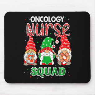 Tapis De Souris Oncologie Infirmière Squad Gnomes de Noël RN Corre