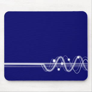 Tapis De Souris Onde sonore - Bleu foncé
