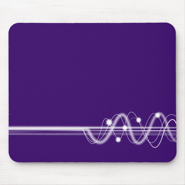 Tapis De Souris Onde sonore - Violet profond (Devant)