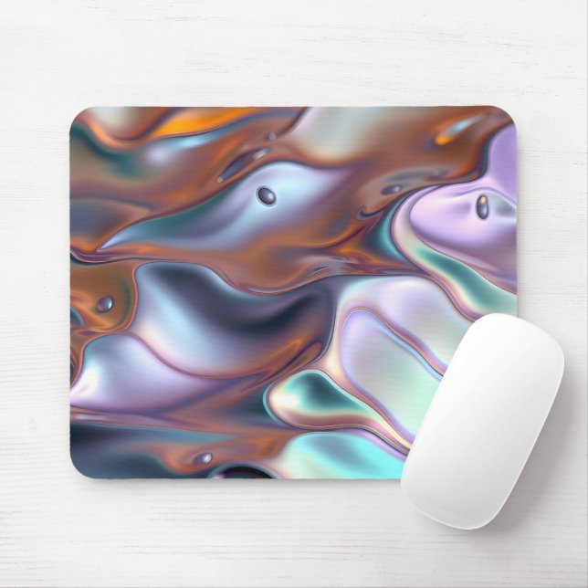 Tapis De Souris Ondes de Molaison Iridescendante (Avec souris)