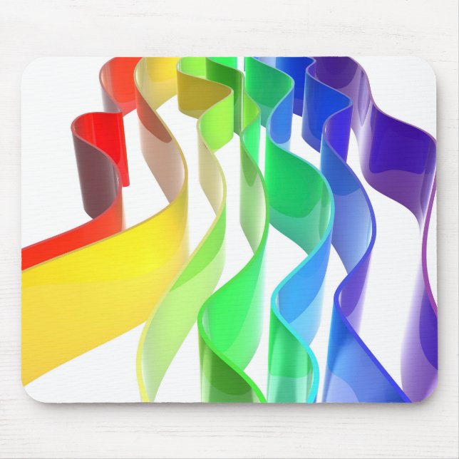Tapis De Souris Ondes Rainbow (Devant)