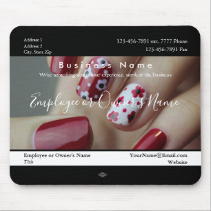 Tapis De Souris Ongles managées Promo Business Photo Mousepad