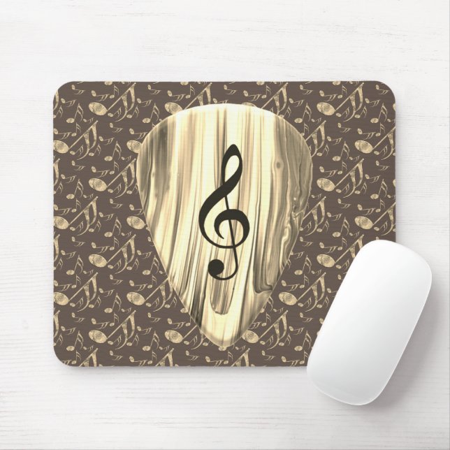 Tapis De Souris Onglet de guitare de notes musicales personnalisée (Avec souris)
