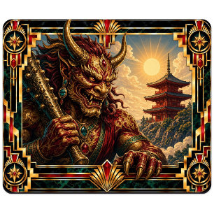 Tapis De Souris Oni, Art Déco Mythique