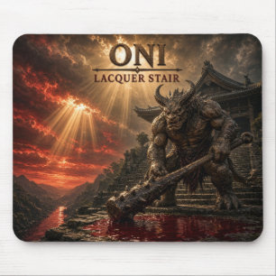 Tapis De Souris Oni Laque Escalier Dark Realism