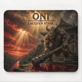 Tapis De Souris Oni Laque Escalier Dark Realism