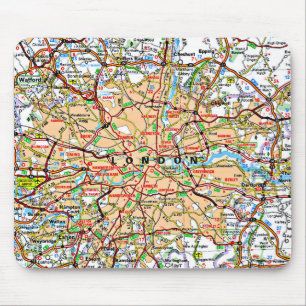 Tapis De Souris Ooof Londres Angleterre de carte