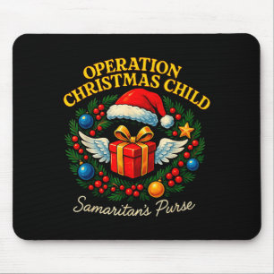 Tapis De Souris Opération Enfant de Noël Sac à main de Samaritan X