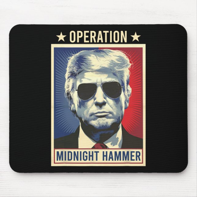 Tapis De Souris Opération Midnight Hammer Trump  (Devant)