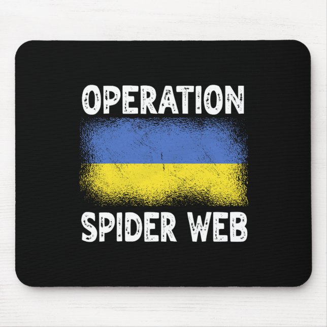 Tapis De Souris Opération Toile d'araignée Héros de l'Ukraine Drap (Devant)