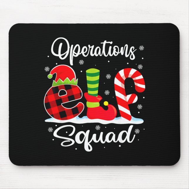 Tapis De Souris Operations Elf Squad Christmas Manager Matching X- (Devant)