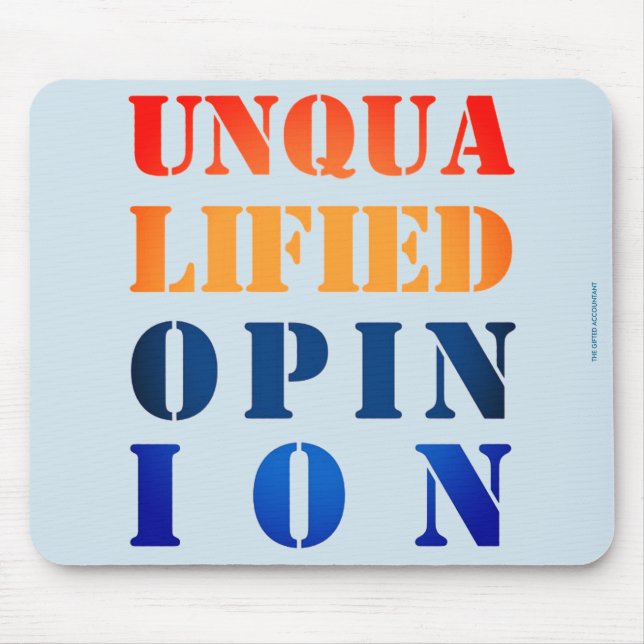 Tapis De Souris "Opinion non qualifiée" (Devant)