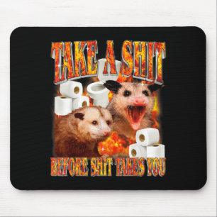 Tapis De Souris Opossum maudit humour sarcastique inapproprié