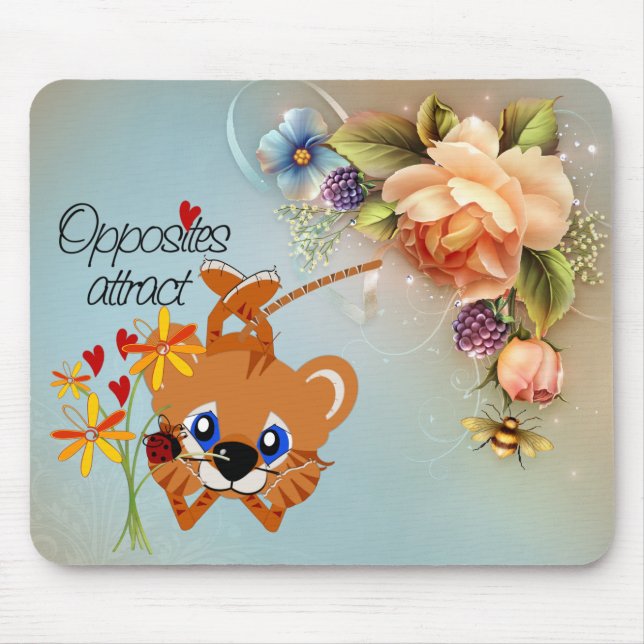 Tapis De Souris Opposants Attirer Mousepad (Devant)