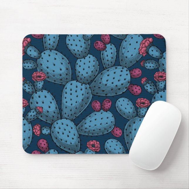 Tapis De Souris Opuntie de floraison (Avec souris)