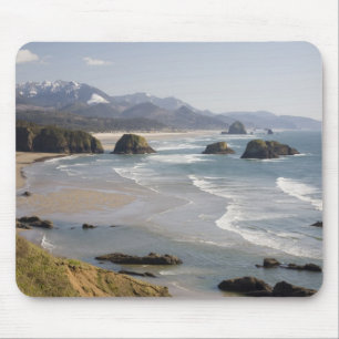 Tapis De Souris OR, côte de l'Oregon, parc d'État d'Ecola, Croissa