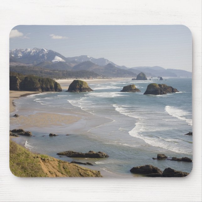 Tapis De Souris OR, côte de l'Oregon, parc d'État d'Ecola, Croissa (Devant)