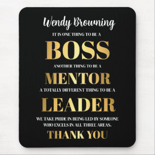 Tapis De Souris or Elegant Boss semaine d'appréciation