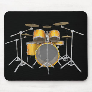 Tapis De Souris Or/kit jaune de tambour : Mousepad