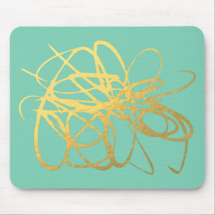 Tapis De Souris Or noir magnifique Mousepadf pour votre bureau