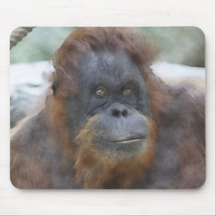Tapis De Souris Orang aquarelle