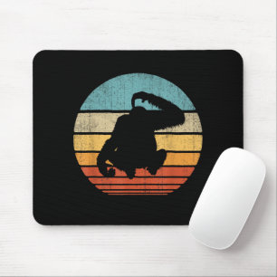 Tapis De Souris Orang-outan Rétro Vintage Crépuscule Mammifère Ani