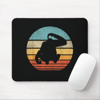 Tapis De Souris Orang-outan Rétro Vintage Crépuscule Mammifère Ani