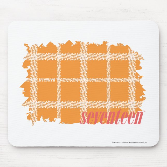 Tapis De Souris Orange 3 de plaid (Devant)