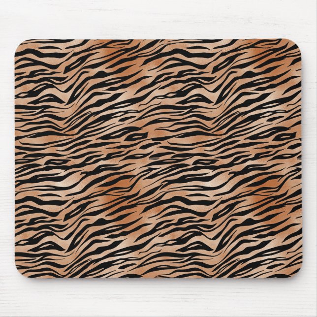 Tapis De Souris Orange Black Tiger (Devant)