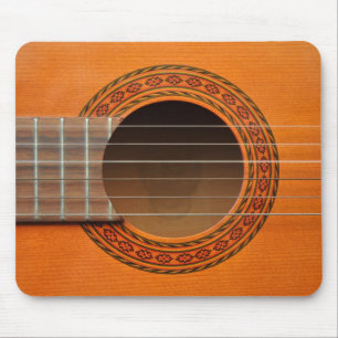 Tapis De Souris Orange classique de guitare bronzage