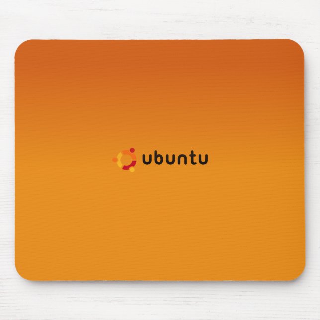 Tapis De Souris Orange classique d'Ubuntu (Devant)