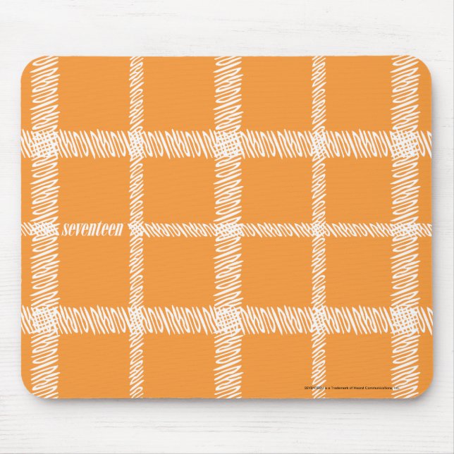Tapis De Souris Orange de plaid (Devant)