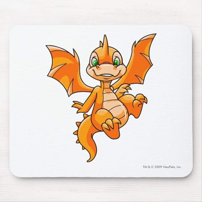 Tapis De Souris Orange de Scorchio (Devant)