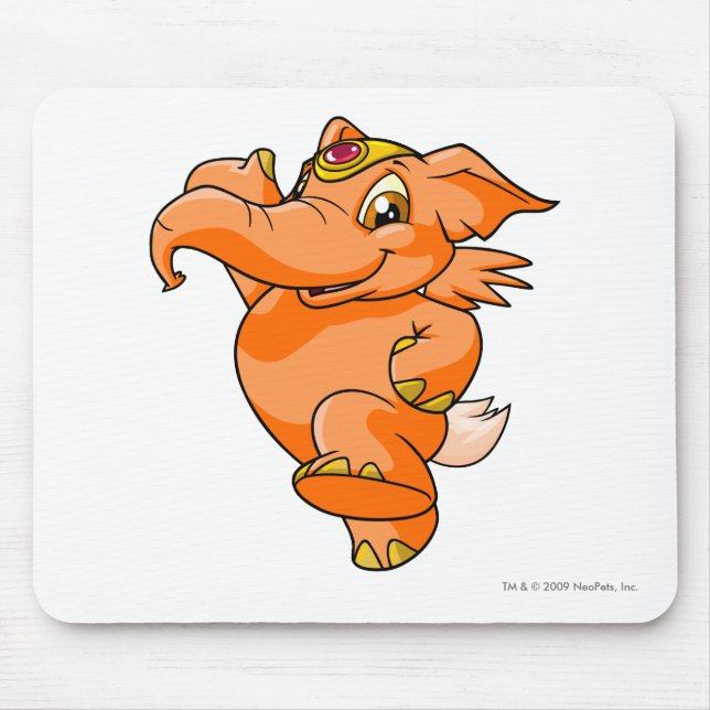 Tapis De Souris Orange d'Elephante (Devant)