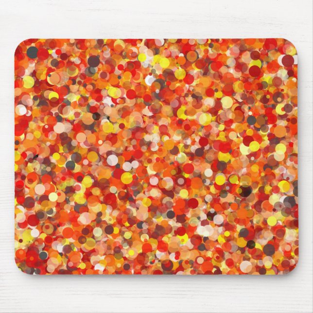 Tapis De Souris Orange Dot Mousepad (Devant)