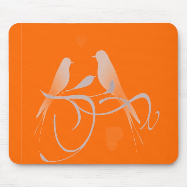 Tapis De Souris Orange profond (Devant)