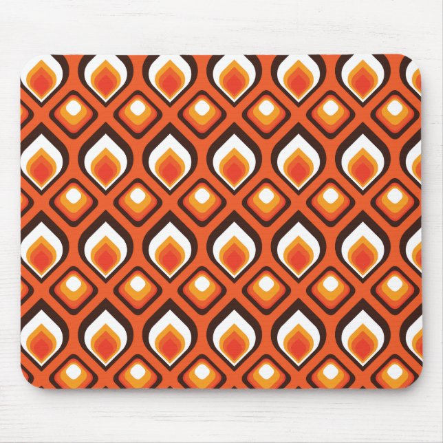 Tapis De Souris Orange psychédélique (Devant)