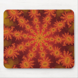 Tapis de souris orange rouge décastérisé